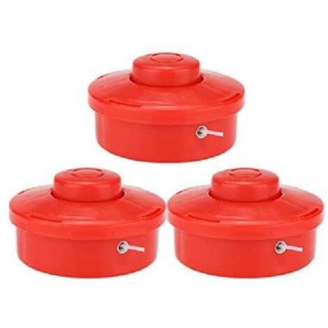 Set di 3 testine universali per decespugliatore, testine di ricambio per tosaerba, set di cavi per decespugliatore, accessori per elettroutensili per decespugliatore per giardino, prato, patio