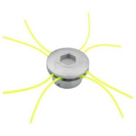 Testina decespugliatore in alluminio a croce per tosaerba a 4 tempi - Accessori per la manutenzione - Testina in alluminio spazzolato