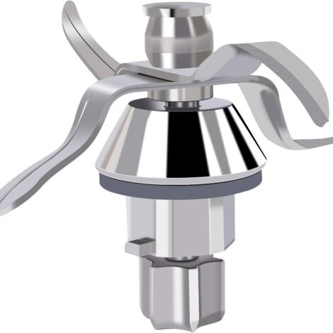 Lama di ricambio in acciaio inox per il robot da cucina Vor-Werk Thermo-Mix TM31 in acciaio inox, con rondella