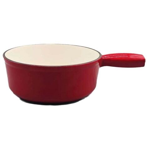Cucchiaio per acqua in ghisa smaltata di alta qualità, grande capacità, per piani cottura a induzione, piani cottura a gas, casseruole, 21 x 11,5 cm