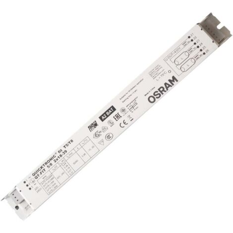 QT-FIT 5/8 2X18-39/220-240 UNV1 Ballast elettronico non dimmerabile, metallo, bianco, 1 pz.