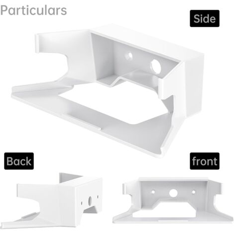 Staffa da parete Sky Box, supporto a parete per DVD, 2 ripiani in vetro