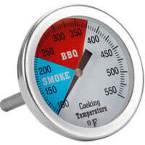 Termometro per affumicatore a carbone, termometro in acciaio inox da 76 mm per forno per pizza, pezzi di ricambio per barbecue