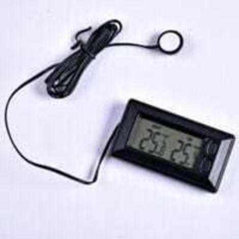 Termometro Wireless Per Uso Interno Ed Esterno, Portata Di Trasmissione Fino A 100 Metri Misurazione Accurata Con Chiaro Schermo Lcd Digitale 91677290
