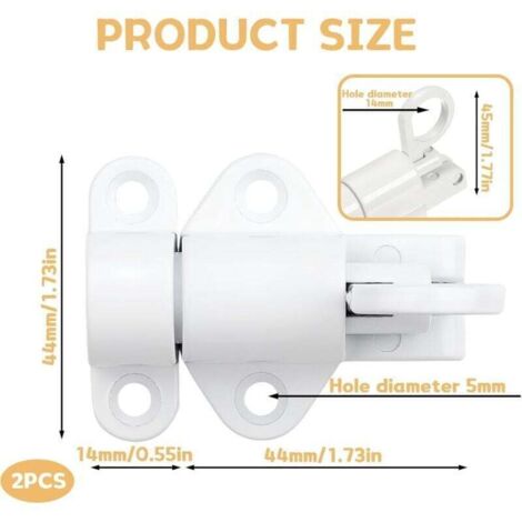 Set Di 2 Chiavistelli Autobloccanti In Lega Di Alluminio – Resistenti Ad Alte Temperature Per Cabine Di Verniciatura, Cancelli E Armadi