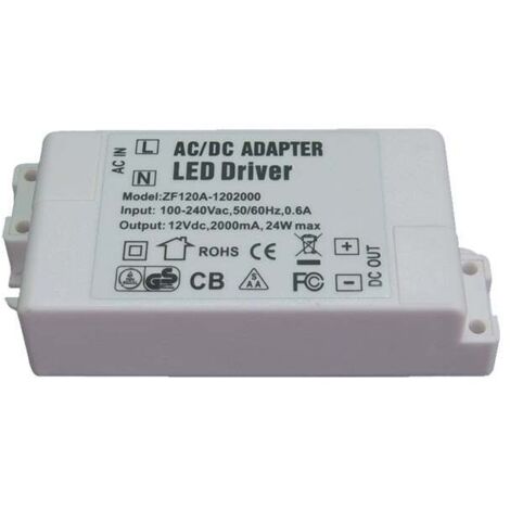 Fonte de alimentação 24VDC 1.0A 24W 5.5x2.1x12mm