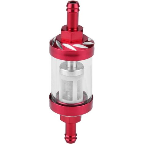 Filo di ricambio per filtro carburante in vetro e gas in metallo da 8 mm per motocicletta (rosso) (1/5)