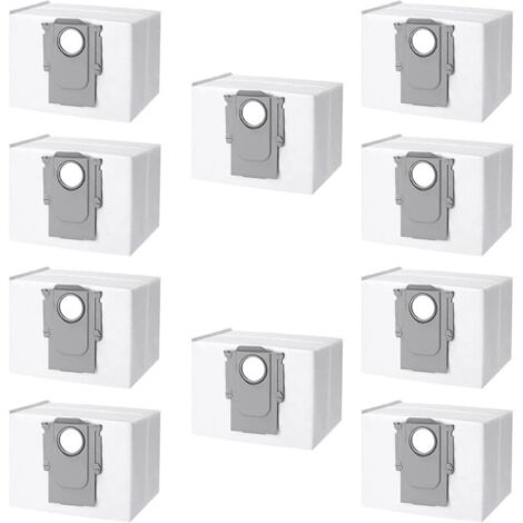 Confezione da 10 sacchetti per la polvere per robot aspirapolvere Roborock S8+/S8 Pro Ultra S7 MaxV Ultra S7 Pro Ultra Q7+ Q7 Max Plus Q5+ T8, sacchetti di ricambio per aspirapolvere di grande capacit (1/4)