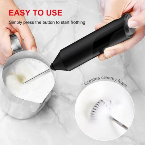 FoodVille MF02 Montalatte Elettrico USB Ricaricabile con Frusta