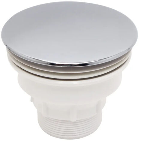 726240001 Scarico doccia flessibile in ABS cromato, scarico a pavimento in plastica bianca per bagno