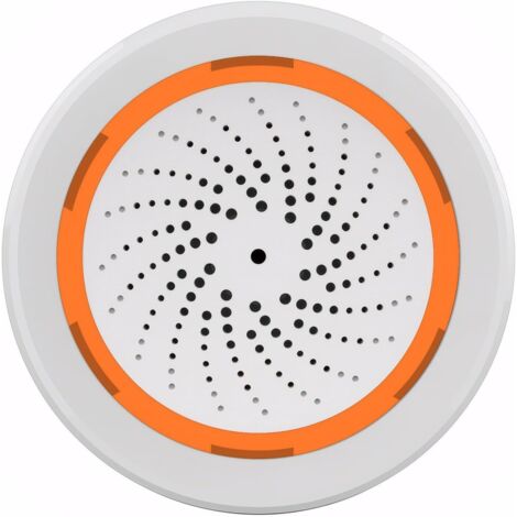 Sistema di allarme Wi-Fi intelligente con sirena da 100 dB, luce stroboscopica per una maggiore sicurezza domestica e controllo remoto tramite app. Compatibile con Tuya, Smart Life e Alexa.