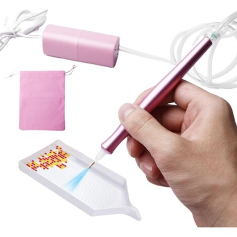 Penna elettrica per pittura a diamante – Penna per pittura a diamante – Accessori per pittura a diamante – Penna per pittura a diamante con scomparto portaoggetti per pittura a diamante 5D (1/5)