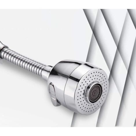 Attacco Per Rubinetto Con Rotazione 360° E Ugello Antispruzzo – Risparmio Idrico In Acciaio Inox, Adatto A Cucina E Bagno