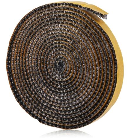 Guarnizione per inserto camino, guarnizioni intrecciate autoadesive per stufe, caminetti, tubi di scarico, sportelli del forno, guarnizioni di tenuta resistenti al calore (3 mm x 20 mm x 2 m)