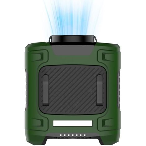 Ventilatore portatile con clip da cintura – Autonomia di 24 ore, batteria da 10.000 mAh, 3 velocità, flusso d'aria di 15.500 giri/minuto, luce LED SOS, funzionamento a mani libere, ideale per esterni,