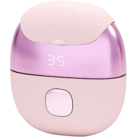 Rasoio elettrico da donna, rifinitore per zona bikini, epilatore per gambe, corpo, viso, ascelle e zona pubica, utilizzabile sia a secco che sotto la doccia, portatile, ricaricabile tramite USB, rosa.