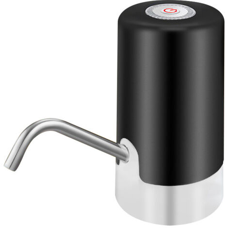 Pompa erogatrice d'acqua, ricarica USB, pompa automatica per acqua potabile per mini caraffa d'acqua portatile, ideale per casa, cucina, soggiorno, ufficio, campeggio, nera