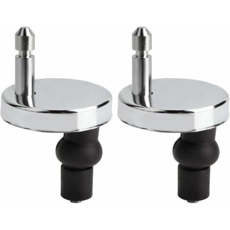 Cerniera di ricambio universale per sedile WC da 55 mm, in 2 pezzi, compatibile con tutti i sedili WC, installazione rapida.