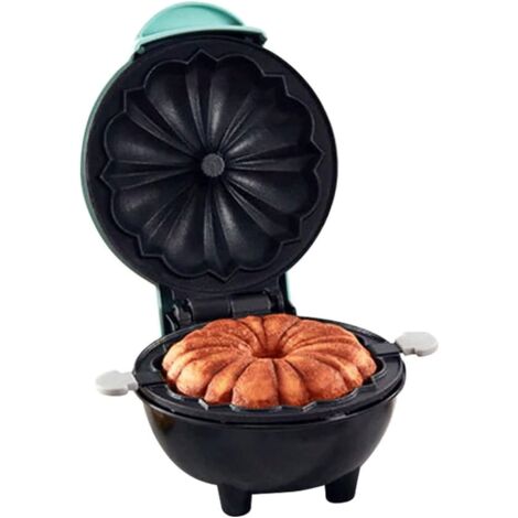 Mini tortiera elettrica, riscaldamento rapido, doppia faccia per colazione e feste, superficie antiaderente, facile da pulire, blu