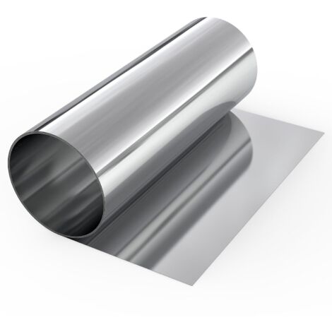 Lamiera in acciaio inox 304 0,2x200x1000mm, rotolo in acciaio inox per riparazione di macchinari industriali, progetti artigianali, protezione delle superfici, apparecchiature elettroniche.