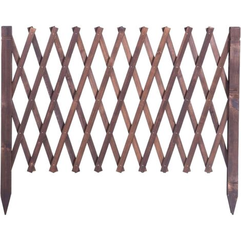 Valla de madera extensible, enrejado independiente para plantas trepadoras de exterior, valla de jardín, pantalla de privacidad, panel de enrejado exterior