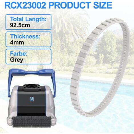 Correa de transmisión de goma RCX23002 Aquavac Tiger Shark para limpiafondos (paquete de 2) (1/5)