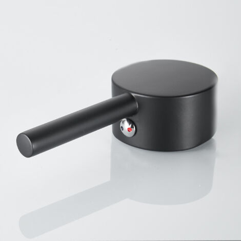 Manija de repuesto para grifos de baño, manija espiral de 35/40 mm para grifos, revestida