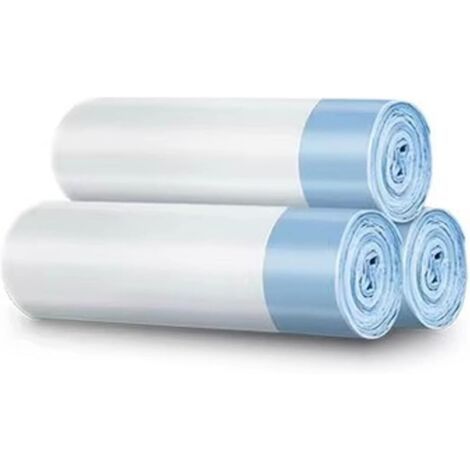 Bolsas de arena para gatos RMAN de 500 x 450 mm con asa de transporte para arenero autolimpiable, biodegradables, duraderas y resistentes al desgarro, 3 rollos/45 unidades