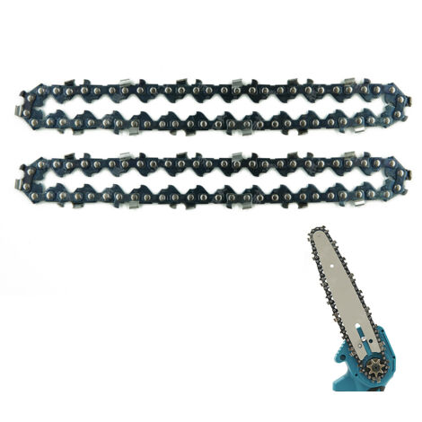 Cadenas de sierra de 6", paso de 1/4, grosor de cadena 0,043/1,1 mm, eslabones de transmisión 37DL, para mini sierra de mano de 6" (1/4)