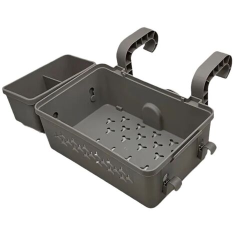 Cesta de almacenamiento para piscinas elevadas, accesorios para piscinas elevadas, cesta de almacenamiento para piscina con portavasos