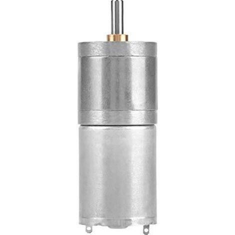 25GA-370 Motorreductor micro de 25 mm, 12 V CC, motorreductor de engranajes metálicos de baja velocidad para cerradura electrónica (5 RPM), 2 unidades (1/5)