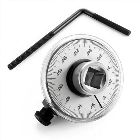 Llave angular de 1/2" para llave dinamométrica, indicador de aguja para medidor de ángulo de torque, medidor de ángulo de torque automotriz, instrumento de medición