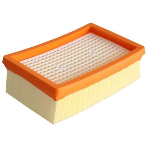 Paquete de 2 filtros de repuesto para aspiradoras Kärcher WD4, WD5, WD6, MV4, MV5 y MV6: plisado y plano. (1/4)