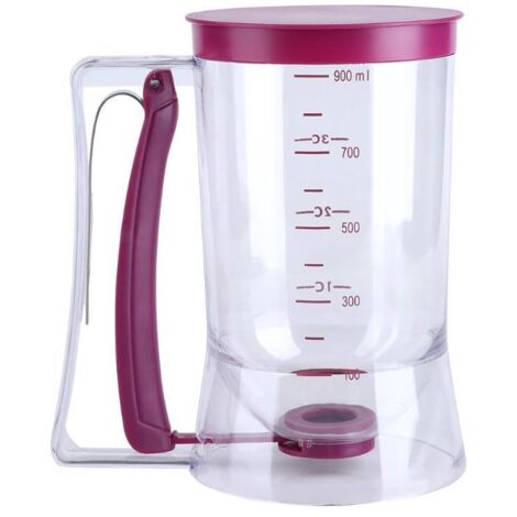 Dispensador de masa para pasteles, dispensador de masa para cupcakes de 900 ml con etiquetas para tazas medidoras, utensilios de repostería perfectos para cupcakes, muffins y pasteles pequeños, para e (1/5)