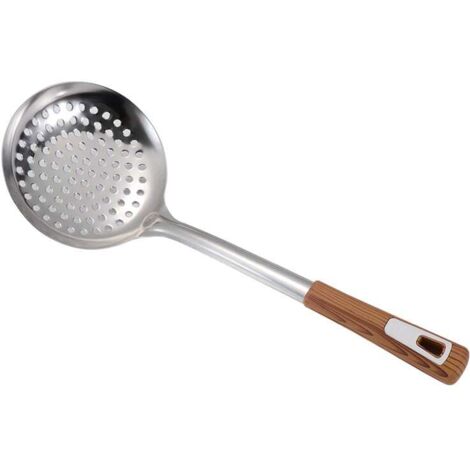 Cucharón grueso de acero inoxidable con mango largo para cocinar y hornear de forma segura en la cocina, 35,5 cm (14 pulgadas) (1/5)