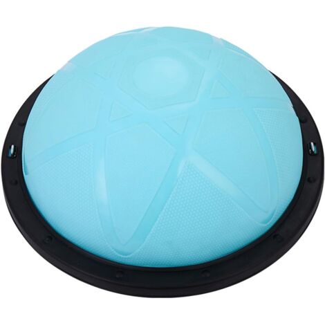 Pelota de equilibrio semicircular de satén de 58 cm, base reforzada, a prueba de explosiones, equipo de fitness para el hogar para estudios de yoga y pilates. (1/5)