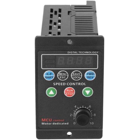 Convertidor de frecuencia para motor trifásico con entrada monofásica de 220 V – pantalla digital de 4 dígitos – tipo multicolor (1/5)
