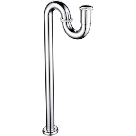 WT04 Sifón de lavabo de diseño en latón cromado 1 1/4