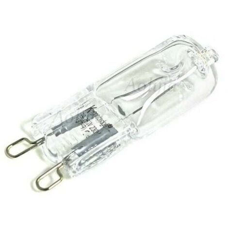 Bombilla halógena G9 para horno (paquete de 3), 25 W, 230 V, resistente al calor hasta 300 °C, color negro y gris. (1/4)