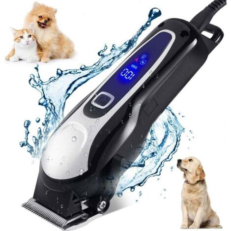 Cortapelos profesional para perros, kit de cortapelos eléctrico inalámbrico para pelo largo y grueso, cortapelos profesional para perros y gatos, kit de aseo para mascotas, cuchilla segura y afilada,  (1/5)
