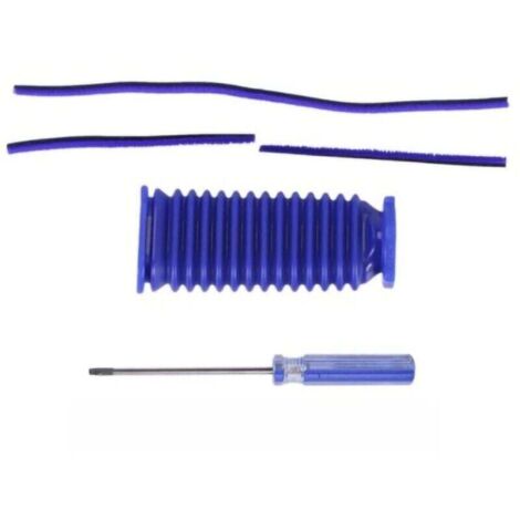 Juego de destornilladores de manguera de cinta de felpa suave azul de repuesto para aspiradoras Dyson V7, V8, V10 y V11. (1/4)