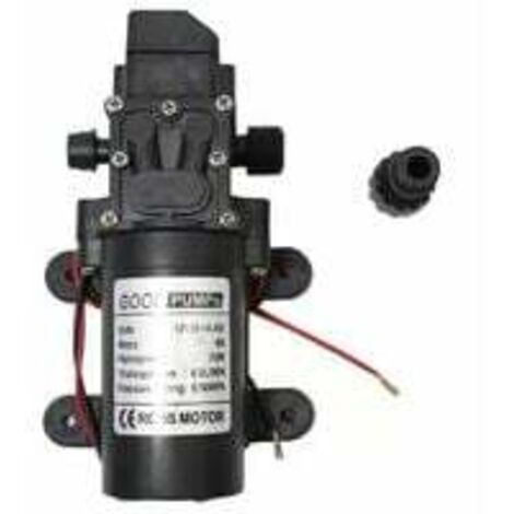 Bomba de agua de diafragma eléctrica autocebante de alta presión de 12 V CC para caravanas, barcos, limpieza, lavado y riego de jardines.