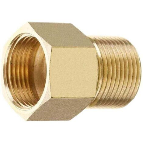 Accesorio de latón para hidrolavadora, adaptador de manguera con rosca interna M22 de 15 mm macho a M22 de 14/15 mm hembra.