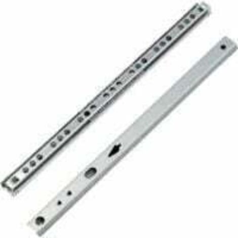 Correderas para cajones (2 pares), correderas metálicas con rodamientos de bolas, rieles para cajones con rodamientos de bolas, correderas para cajones de muebles, 246 x 17 x 10 mm