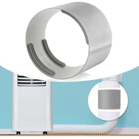 Manguera de aire acondicionado portátil, adaptador de ventana, manguera de escape portátil de 130 mm, piezas y accesorios de PVC flexibles para aire acondicionado (130 mm) (1/4)
