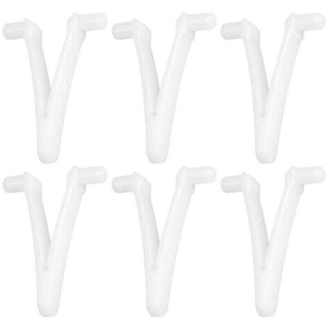 Juego de 6 accesorios para piscina con clip en V tipo mariposa para spa, cepillo para hojas, rastrillo para hojas, recogedor de hojas y cabezal de succión para limpieza de piscinas.