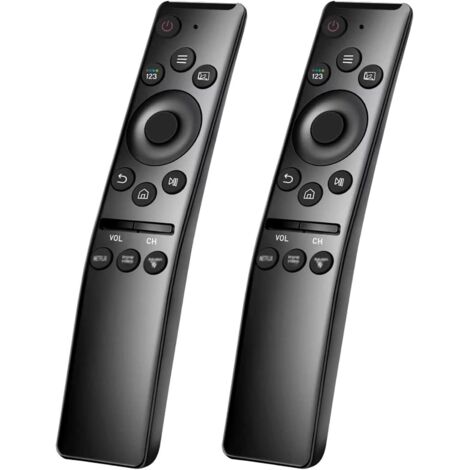 Pack de 2 mandos a distancia de repuesto para Smart TV Samsung con 3 botones de acceso rápido (Netflix, Prime Video, Rakuten TV). Compatible con todos los Smart TV Samsung (QLED, UHD, SUHD, HDR, LCD,