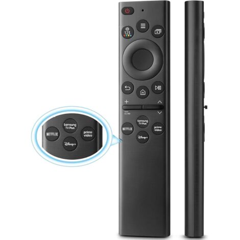 Control remoto de repuesto para TV S/The Frame con botones de acceso rápido, compatible con televisores inteligentes Samsung e incluye Samsung TV Plus, Disney+, Prime Video, Netflix y otros servicios. (1/5)