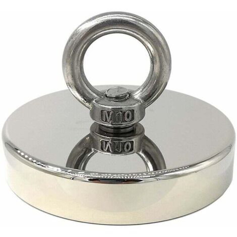 Imán de neodimio superpotente de 90 mm de diámetro y 300 kg de fuerza magnética (ideal para pesca).
