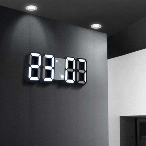 Reloj despertador digital LED 3D, reloj despertador digital, reloj de pared, moderno, para escritorio/mesa